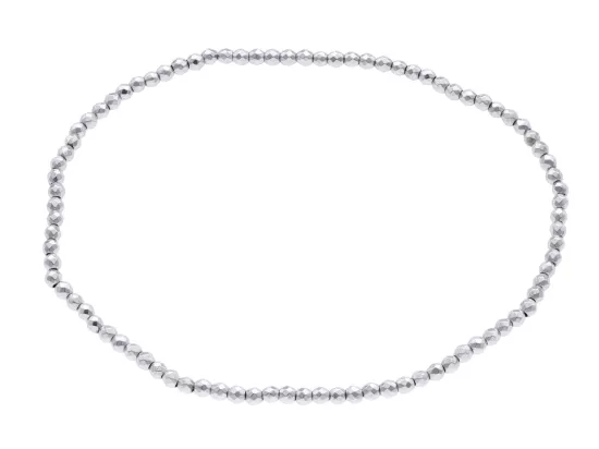 R2P06 BRANSOLETKA HEMATYT KULE FASETOWANE 2 mm