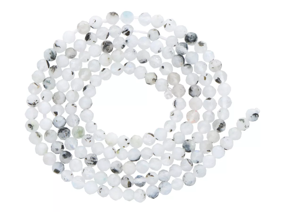 K6T82 KWARC PAPROCI KULE FASETOWANE 2,5 mm 1 SZNUR