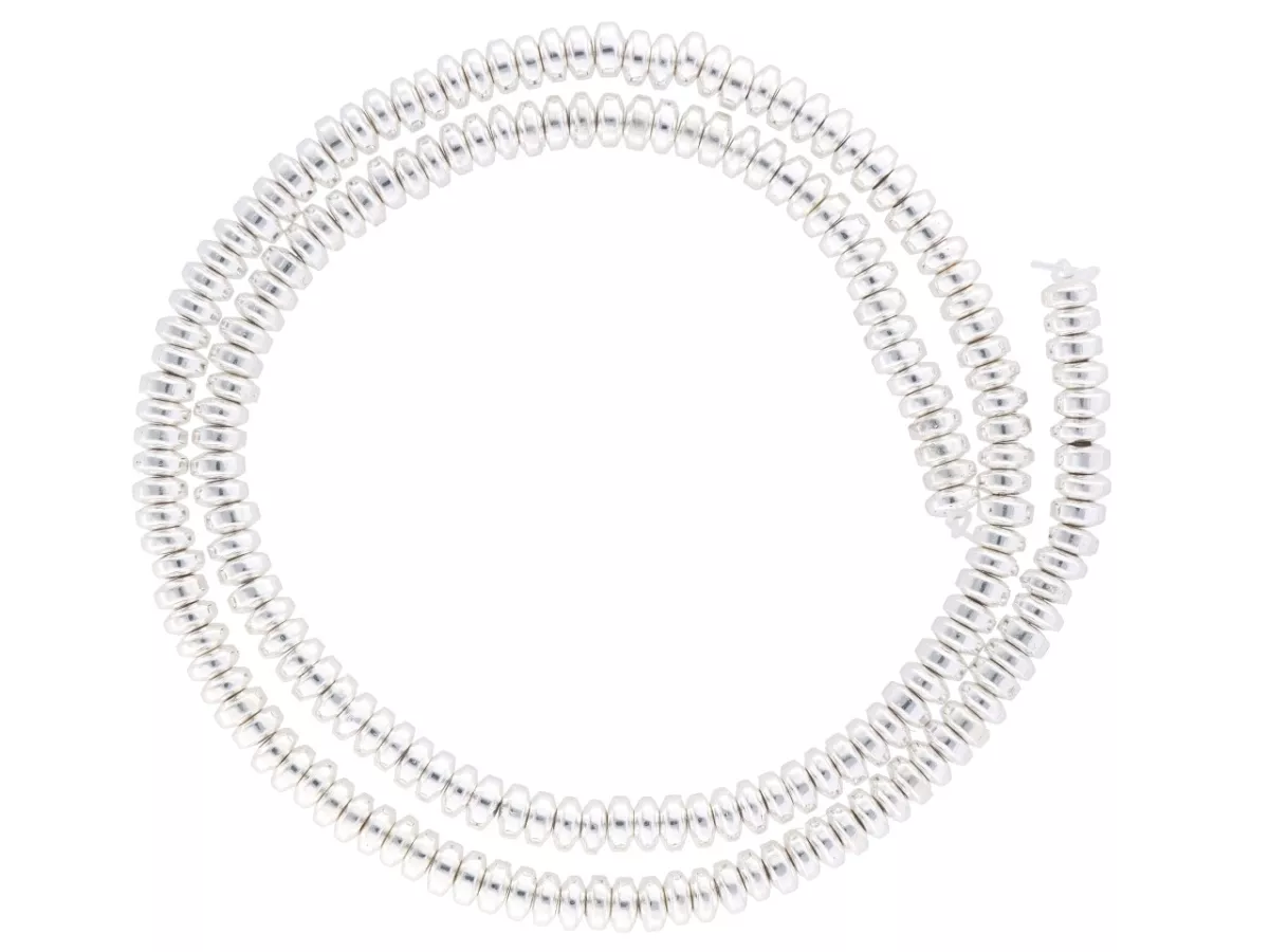 K7F28 HEMATYT TALERZYKI 4 mm - 1 SZNUR