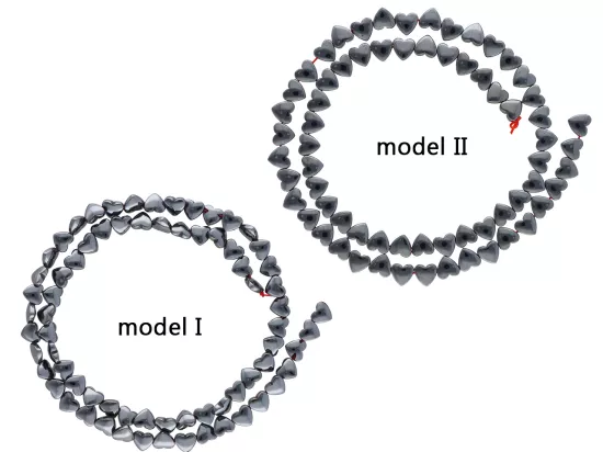 K7F33 HEMATYT SERCE 6/5,5 mm - 1 SZNUR