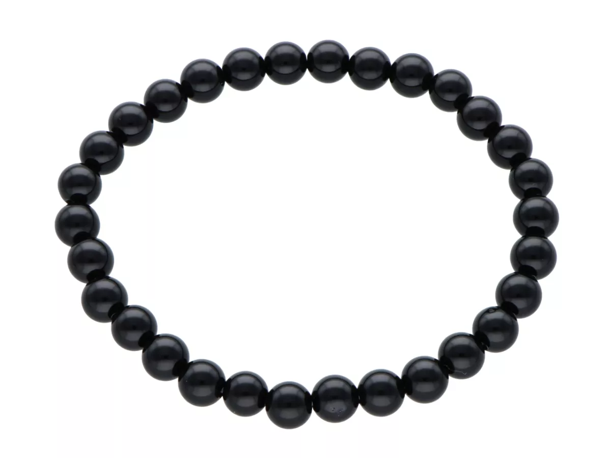 R3T94 BRANSOLETKA ONYKS LUX KULE 6 mm