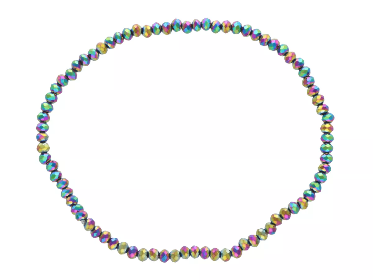 R3W11 BRANSOLETKA KRYSZTAŁKI 2,5 mm NA GUMCE