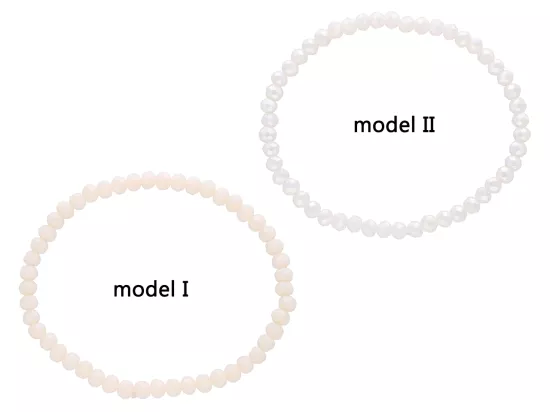 R2X32 BRANSOLETKA KRYSZTAŁKI 4 mm NA GUMCE