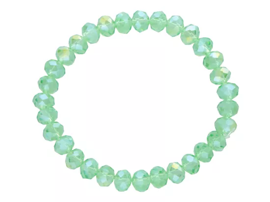 R4G40 BRANSOLETKA KRYSZTAŁKI 8 mm NA GUMCE