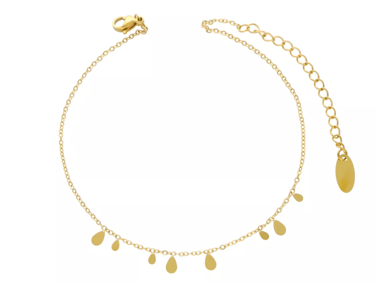 R3N18 BRANSOLETKA NA NOGĘ ZE STALI CHIRURGICZNEJ