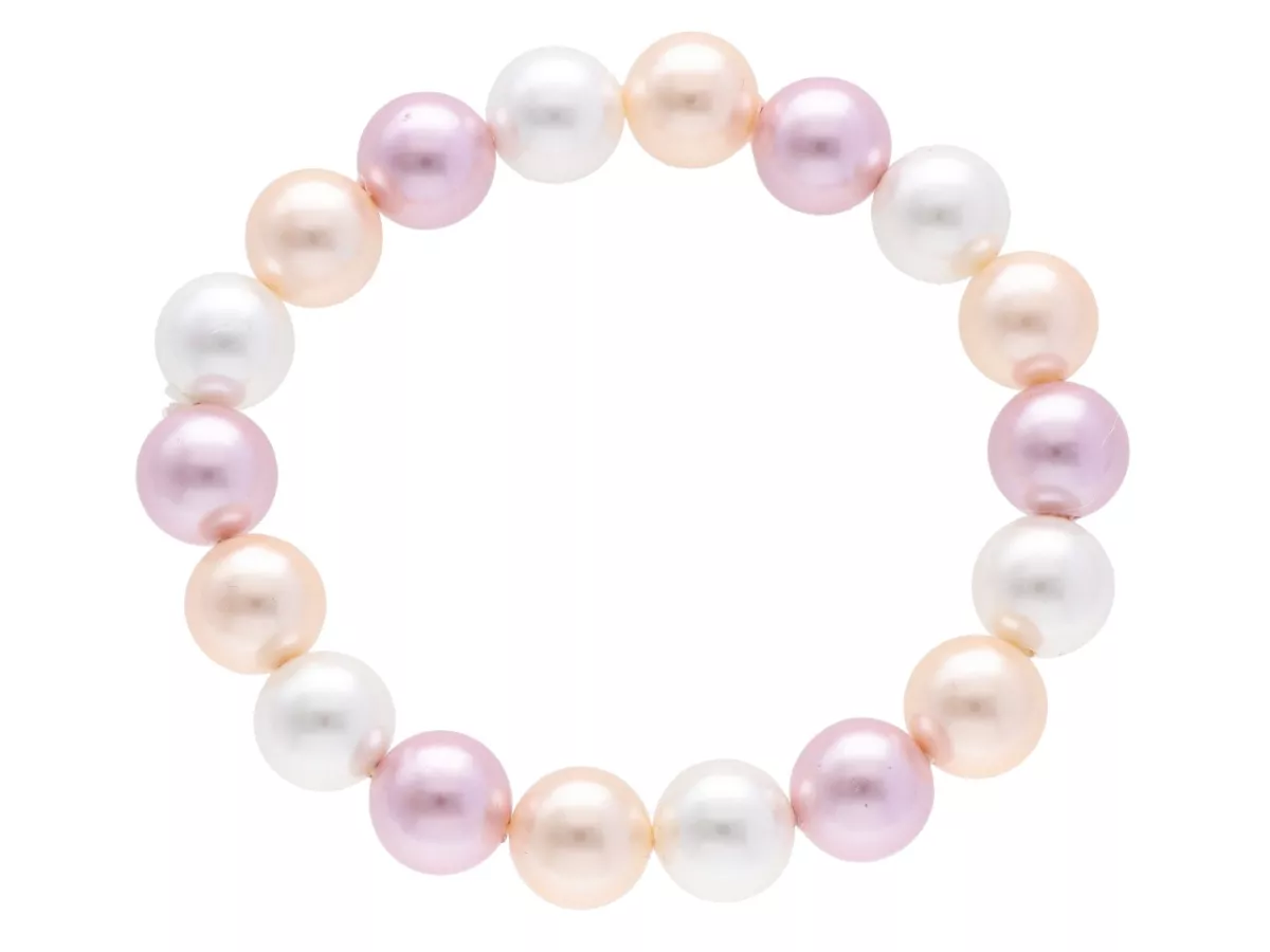 R2W17 BRANSOLETKA PERŁA MAJORKA KULE 10 mm