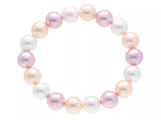 R2W17 BRANSOLETKA PERŁA MAJORKA KULE 10 mm