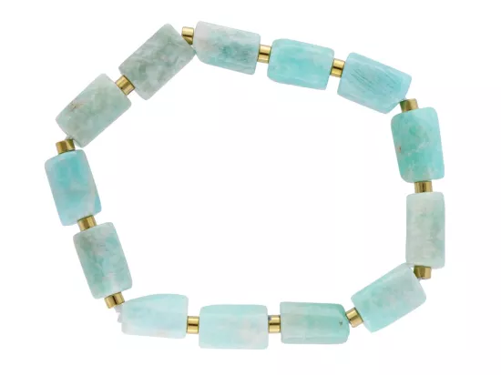 R5A55 BRANSOLETKA AMAZONIT I HEMATYT