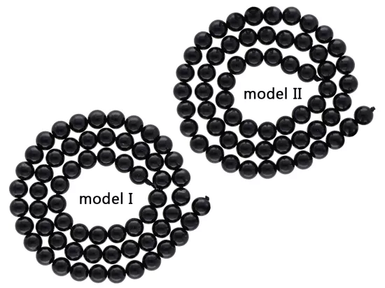 K7E18 TURMALIN CZARNY KULE 6 mm - 1 SZNUR