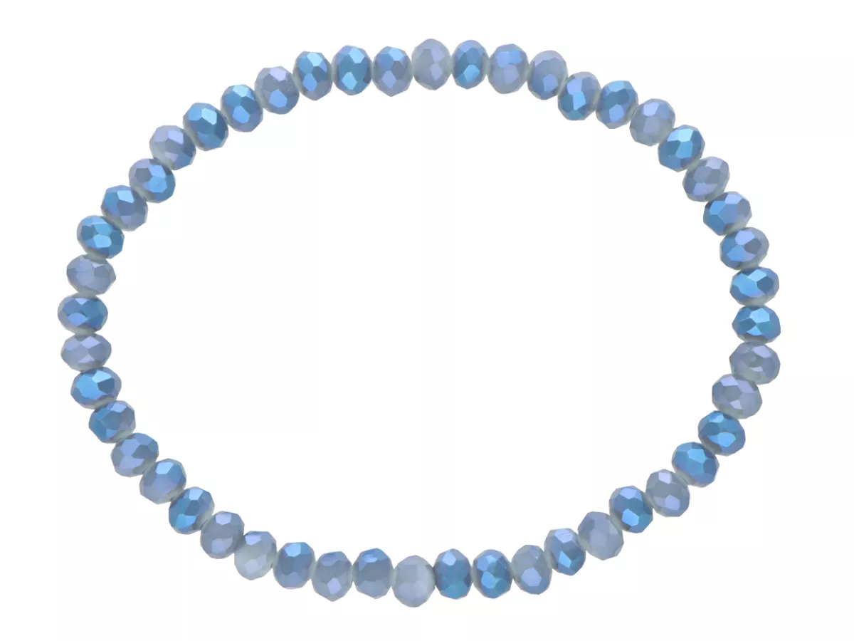 R4C79 BRANSOLETKA KRYSZTAŁKI 4,5 mm NA GUMCE