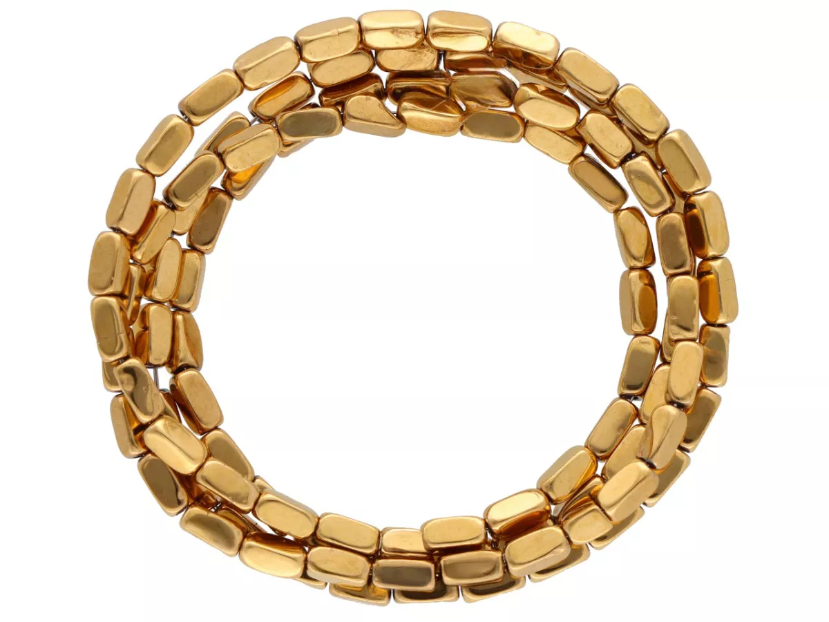 K7O79 HEMATYT MIODOWY PROSTOKĄTY 2/4 mm - 1 SZNUR