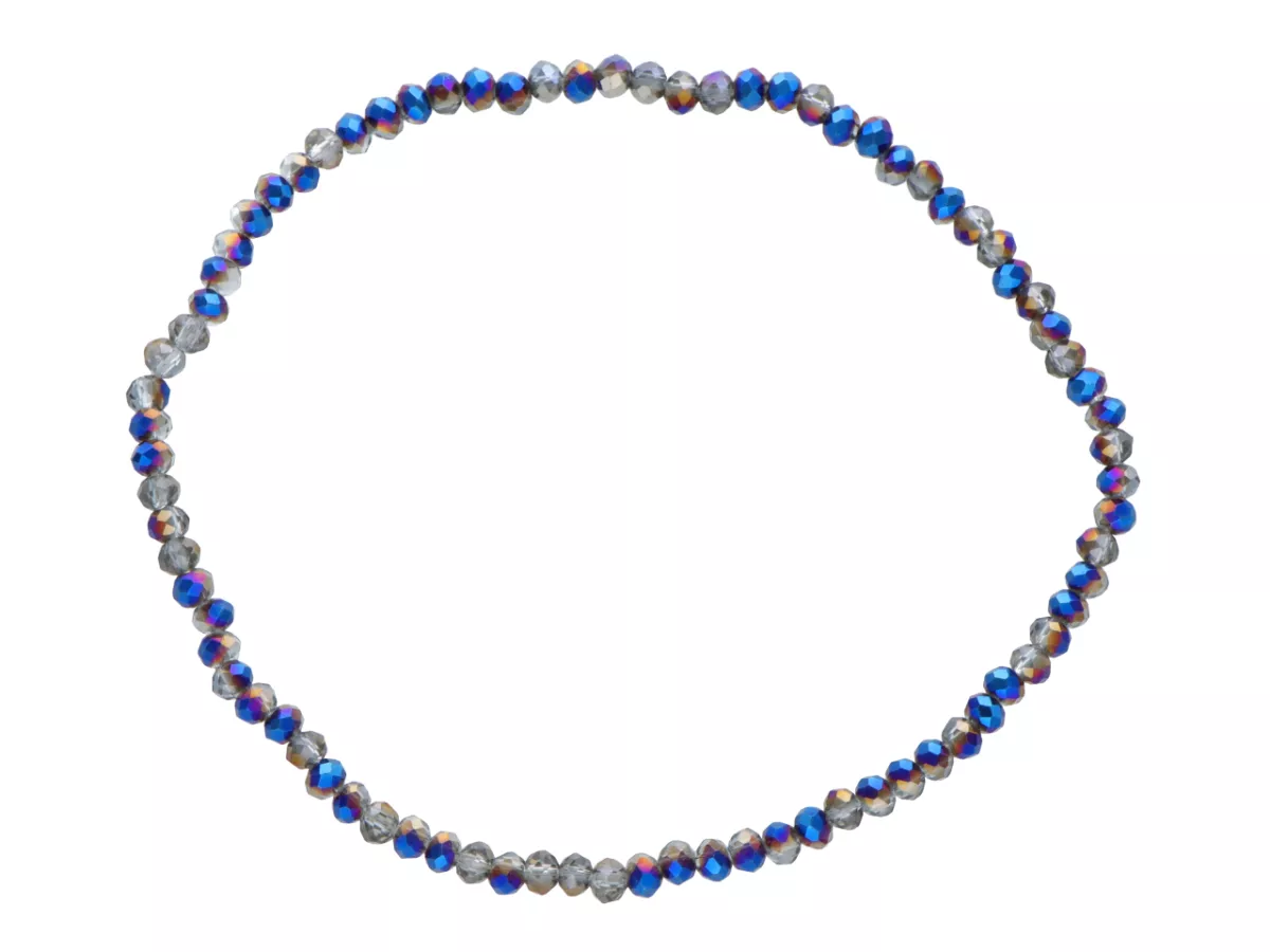 R4B83 BRANSOLETKA KRYSZTAŁKI 2,5 mm NA GUMCE