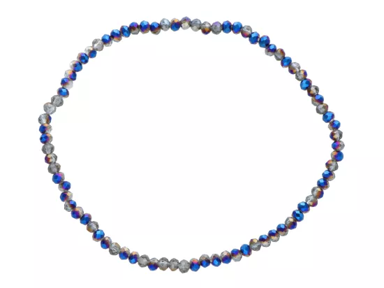 R4B83 BRANSOLETKA KRYSZTAŁKI 2,5 mm NA GUMCE