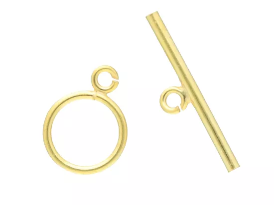 P3J21 ZAPIĘCIE OZDOBNE TOGGLE SREBRO 925 POZŁACANE - 1 SZTUKA