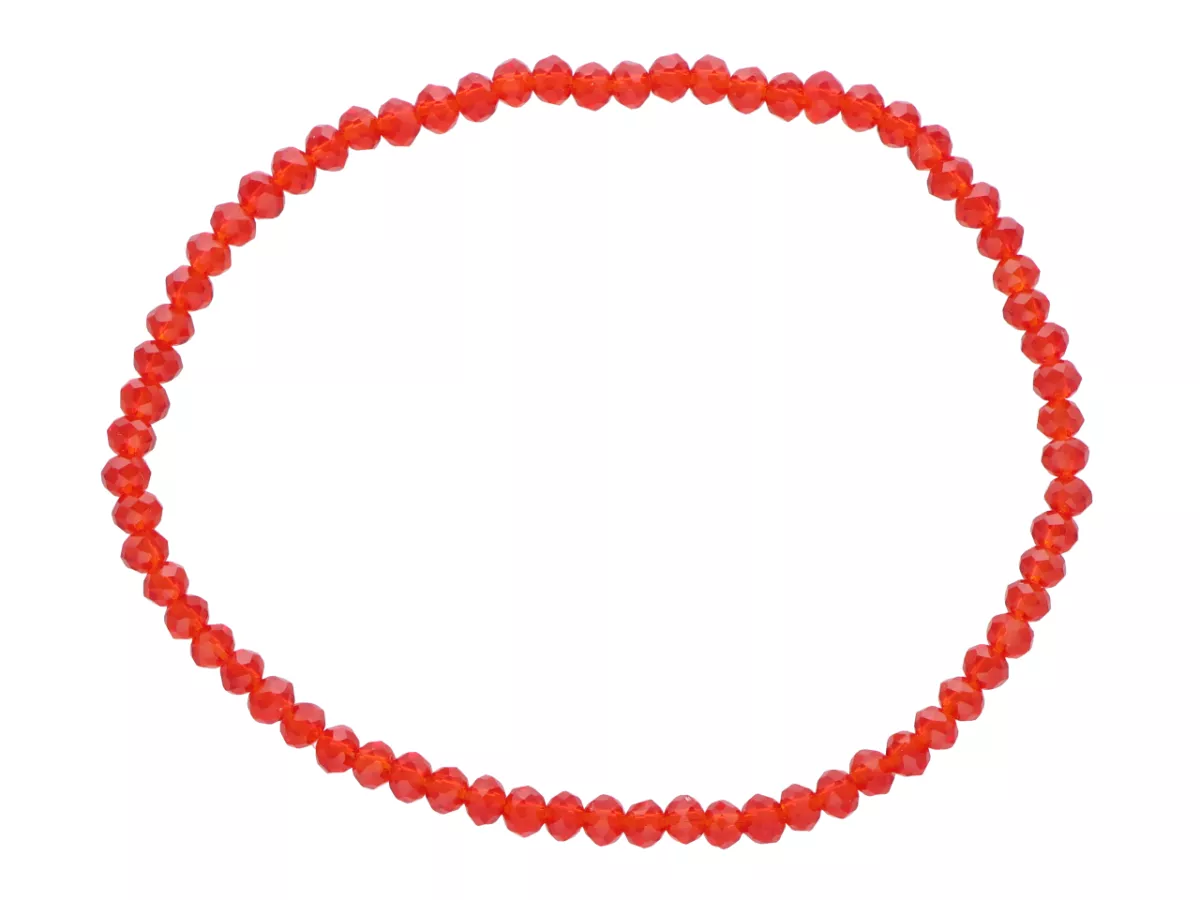 R4C14 BRANSOLETKA KRYSZTAŁKI 3 mm NA GUMCE