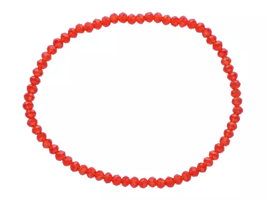 R4C14 BRANSOLETKA KRYSZTAŁKI 3 mm NA GUMCE