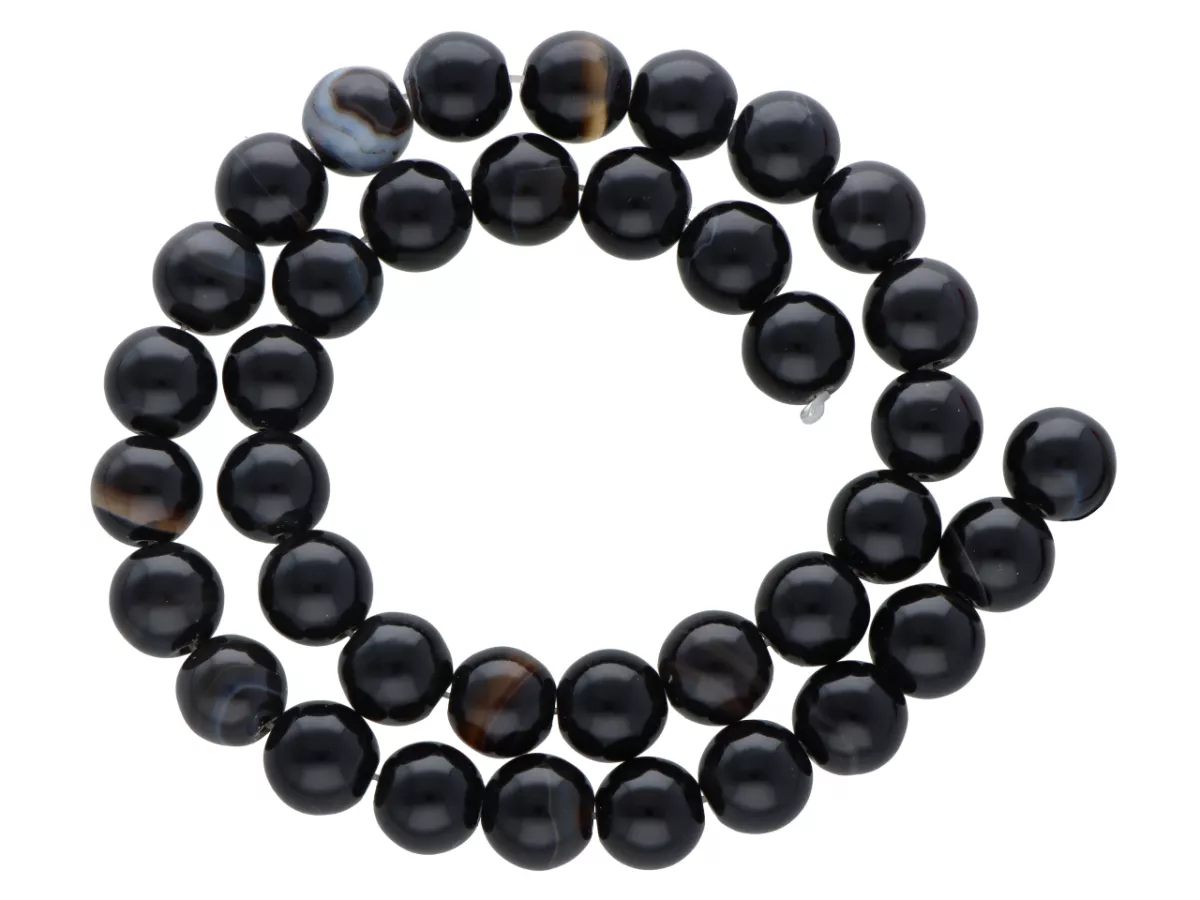 K5X28 SARDONYKS KULE 10 mm - 1 SZNUR