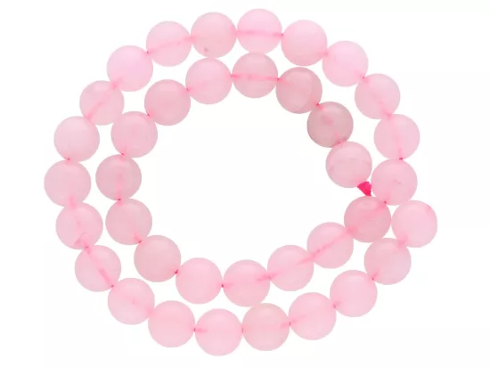 K6K88 KWARC RÓŻOWY KULE 10 mm - 1 SZNUR