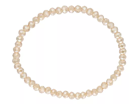 R4F85 BRANSOLETKA KRYSZTAŁKI 4 mm NA GUMCE