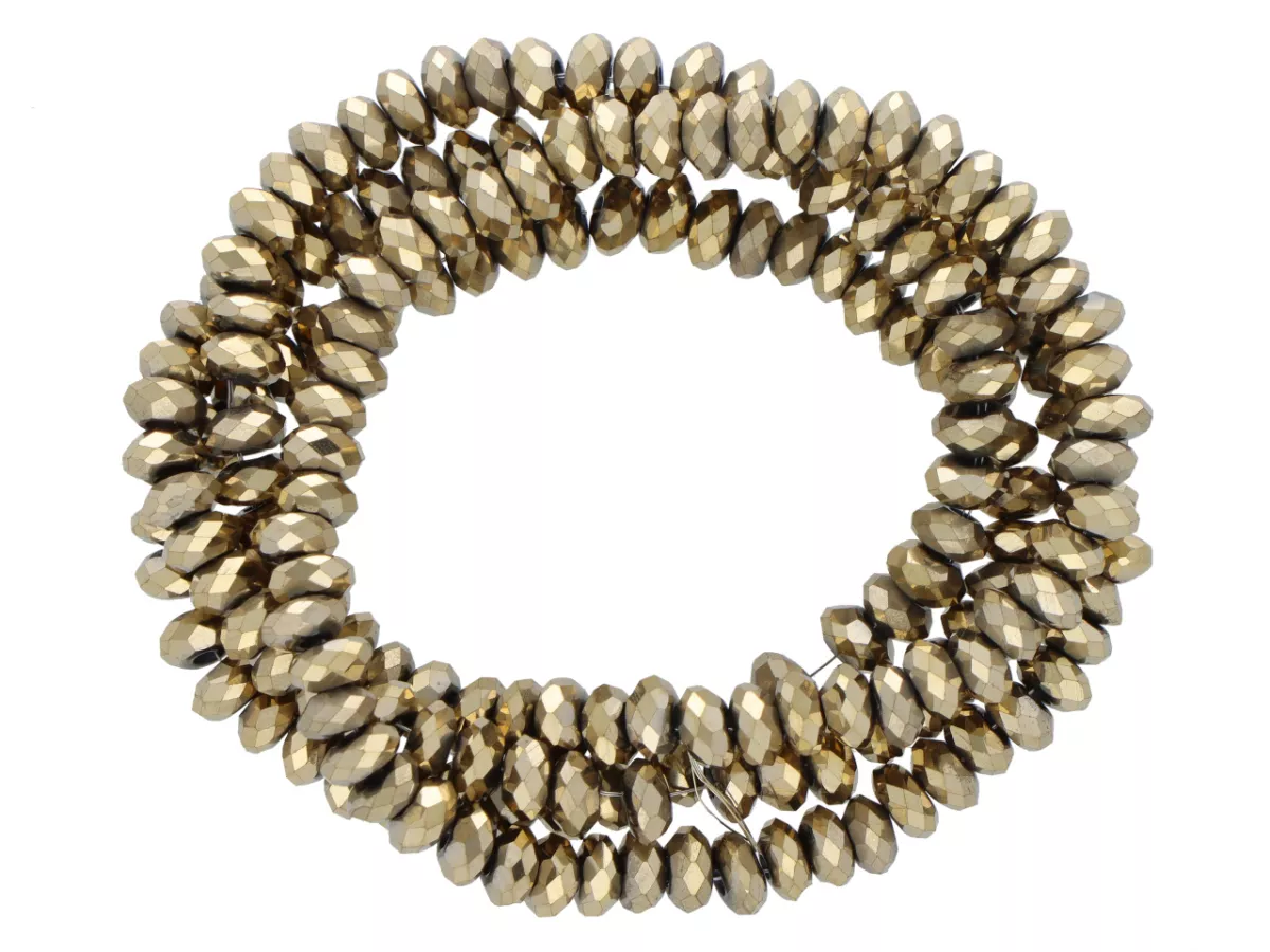 K7O43 HEMATYT OPONKI FASETOWANE 4/2 mm - 1 SZNUR