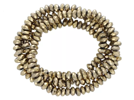 K7O43 HEMATYT OPONKI FASETOWANE 4/2 mm - 1 SZNUR