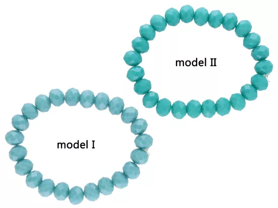 R2R15 BRANSOLETKA KRYSZTAŁKI 10 mm NA GUMCE