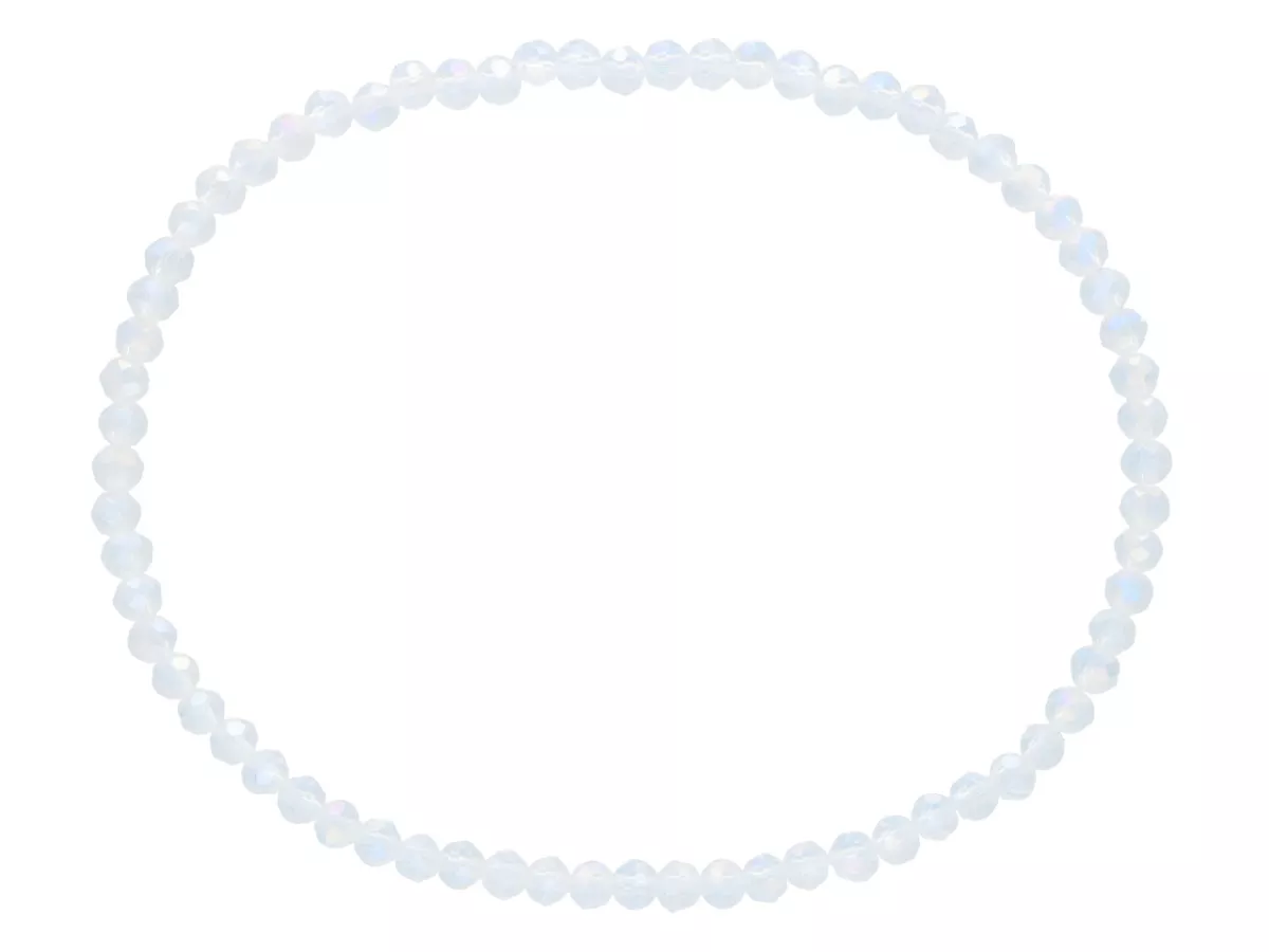 R2X16 BRANSOLETKA KRYSZTAŁKI 3 mm NA GUMCE