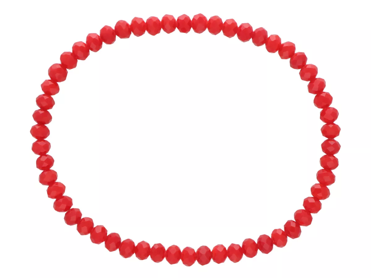 R2X33 BRANSOLETKA KRYSZTAŁKI 4,5 mm NA GUMCE