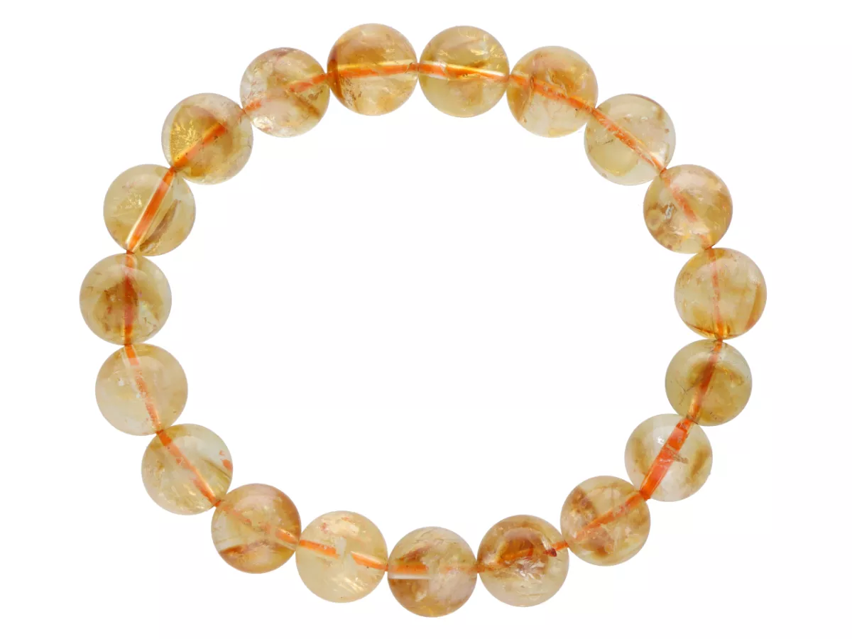 R3P46 BRANSOLETKA CYTRYN KULE 10 mm