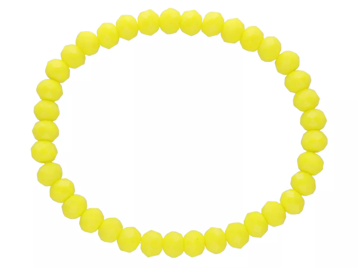 R2P68 BRANSOLETKA KRYSZTAŁKI 6 mm NA GUMCE