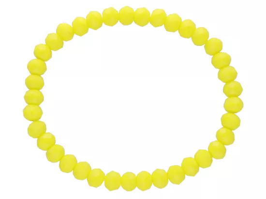 R2P68 BRANSOLETKA KRYSZTAŁKI 6 mm NA GUMCE