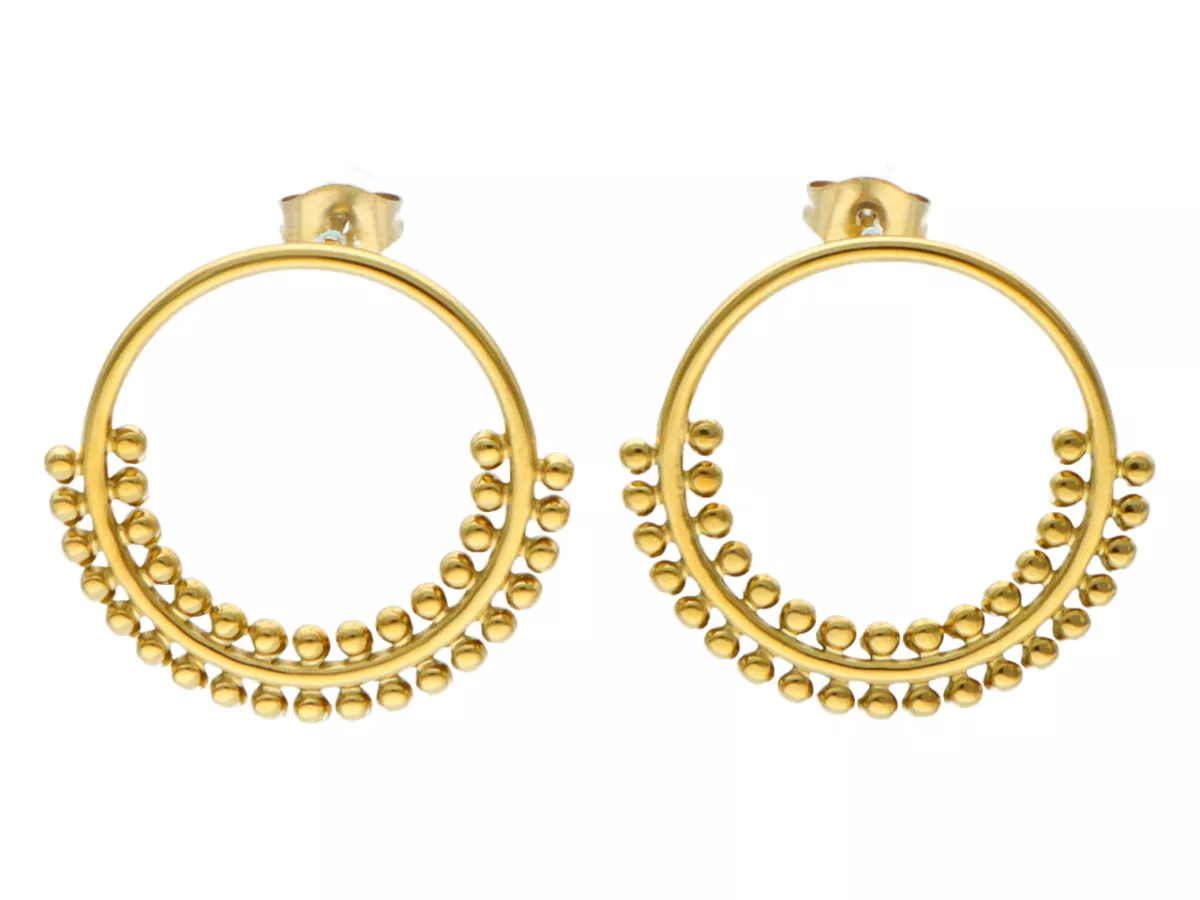 U1P12 KOLCZYKI STAL CHIRURGICZNA 1 PARA