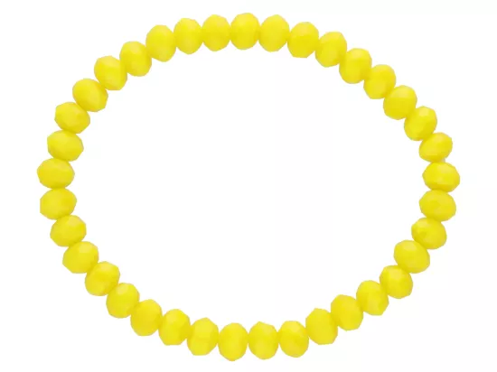 R2N64 BRANSOLETKA KRYSZTAŁKI 6 mm NA GUMCE