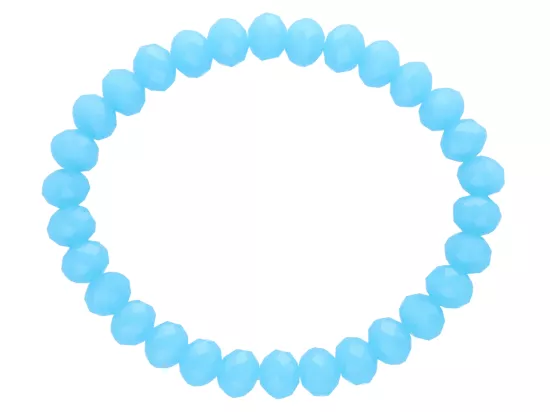 R2D76 BRANSOLETKA KRYSZTAŁKI 8 mm NA GUMCE