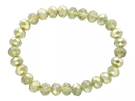 R2X52 BRANSOLETKA KRYSZTAŁKI 8 mm NA GUMCE