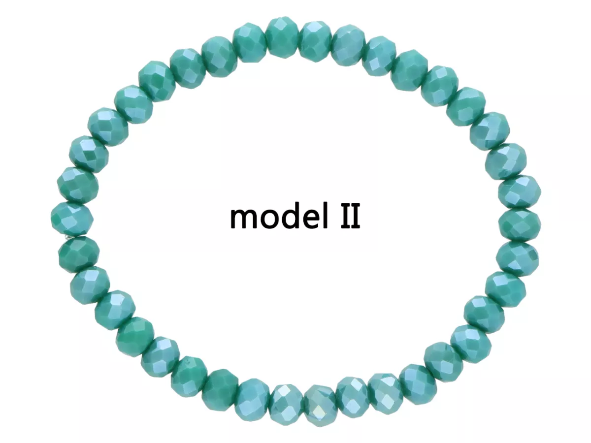 R2P79 BRANSOLETKA KRYSZTAŁKI 6 mm NA GUMCE