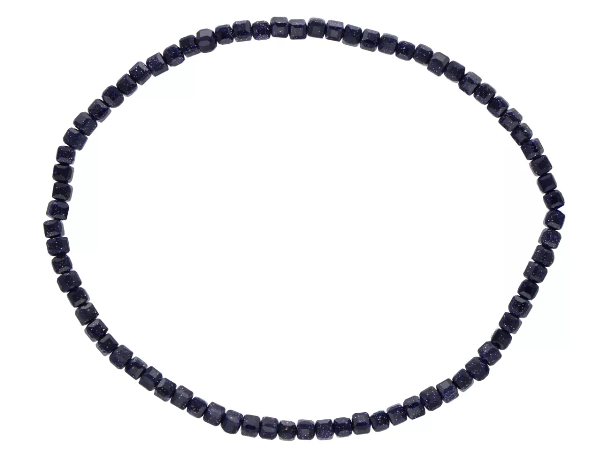 R4K92 BRANSOLETKA NOC KAIRU KOSTKI FASETOWANE 2,5 mm