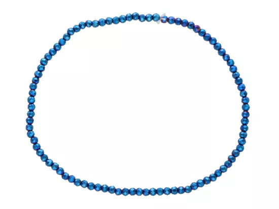 R3B62 BRANSOLETKA HEMATYT KULE FASETOWANE 2 mm