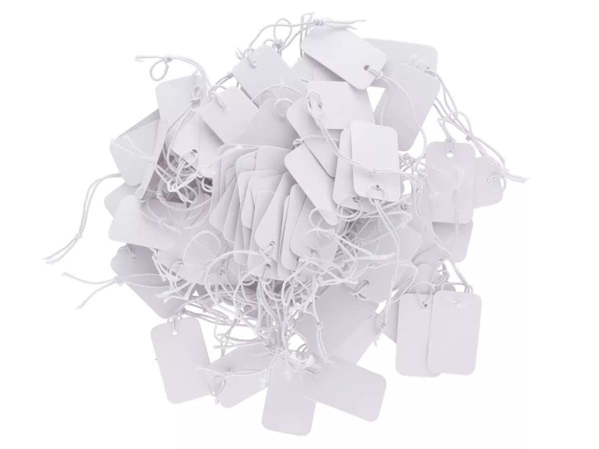 O1C43 METKI DO BIŻUTERII NA GUMCE - 100 SZTUK