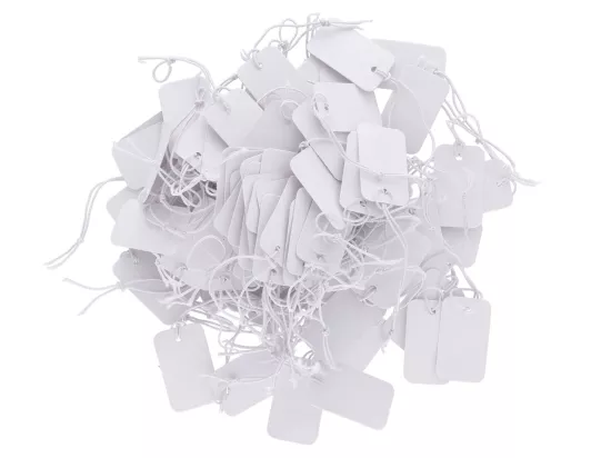 O1C43 METKI DO BIŻUTERII NA GUMCE - 100 SZTUK