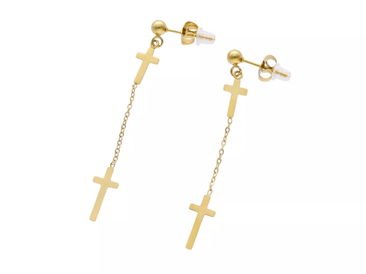 U1K64 KOLCZYKI STAL CHIRURGICZNA 1 PARA