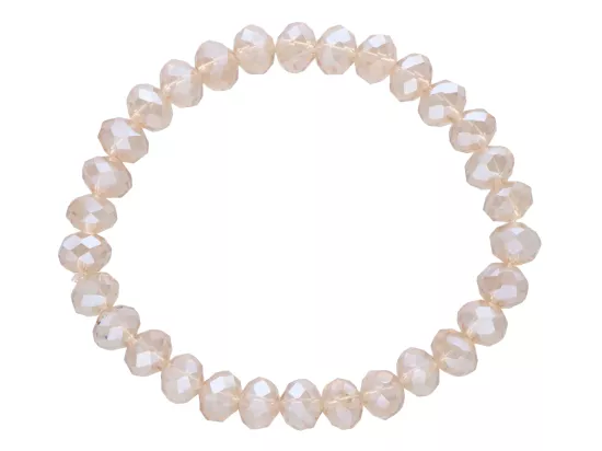 R4G47 BRANSOLETKA KRYSZTAŁKI 8 mm NA GUMCE