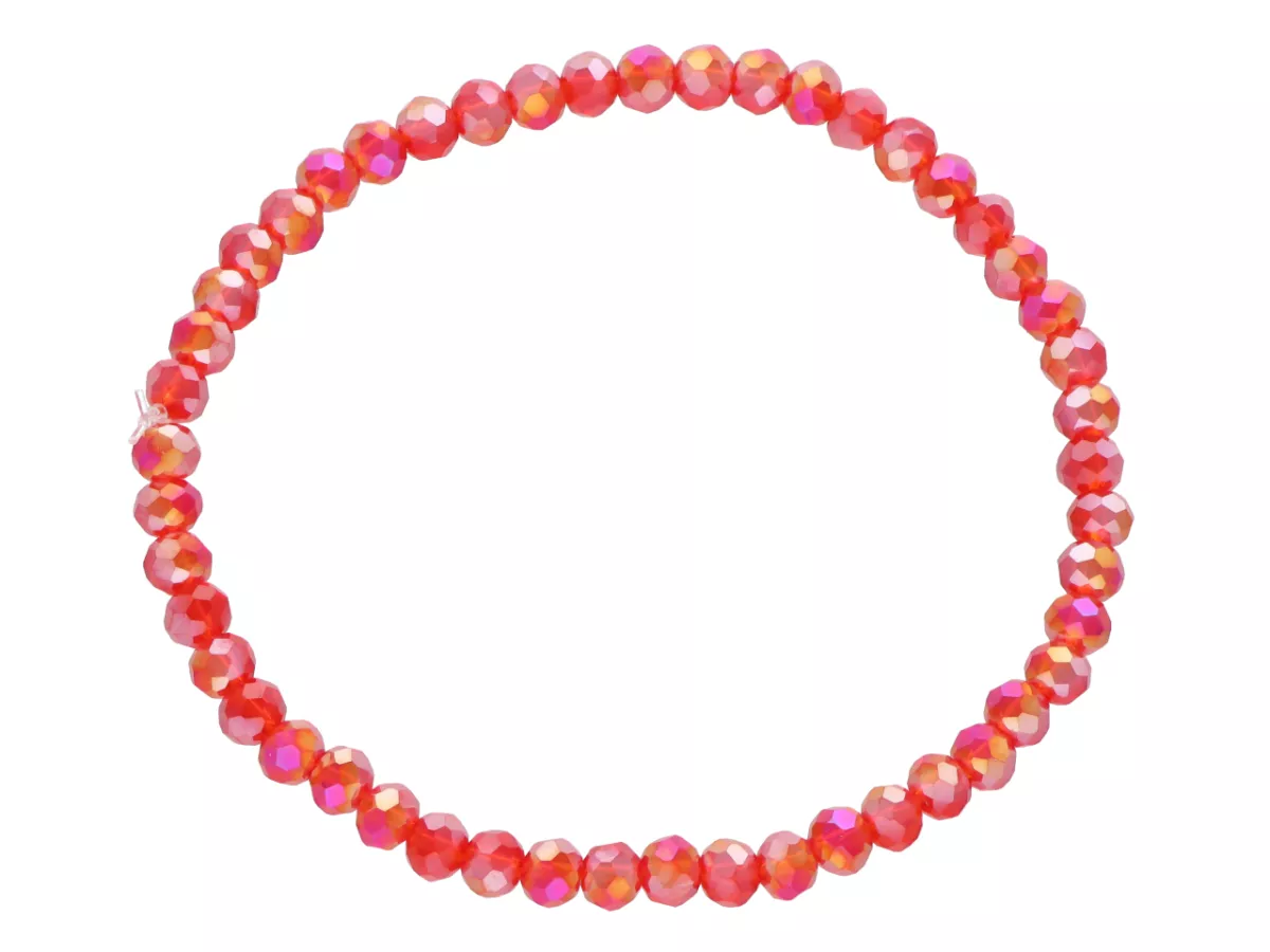 R4F56 BRANSOLETKA KRYSZTAŁKI 4,5 mm NA GUMCE