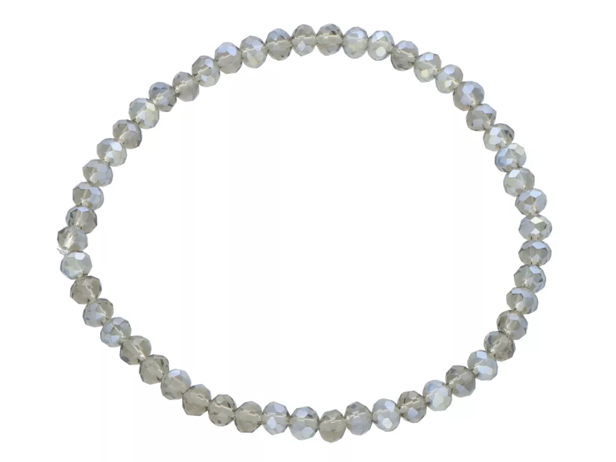 R4F51 BRANSOLETKA KRYSZTAŁKI 4,5 mm NA GUMCE