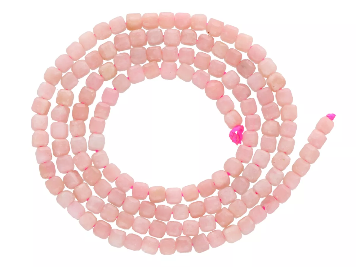 K7L78 RODONIT KOSTKI FASETOWANE 2,5/2,5 mm - 1 SZNUR