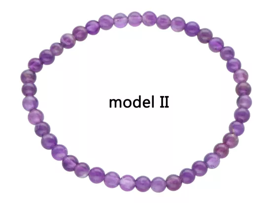 R4D82 BRANSOLETKA AMETYST KULE 4,5 mm