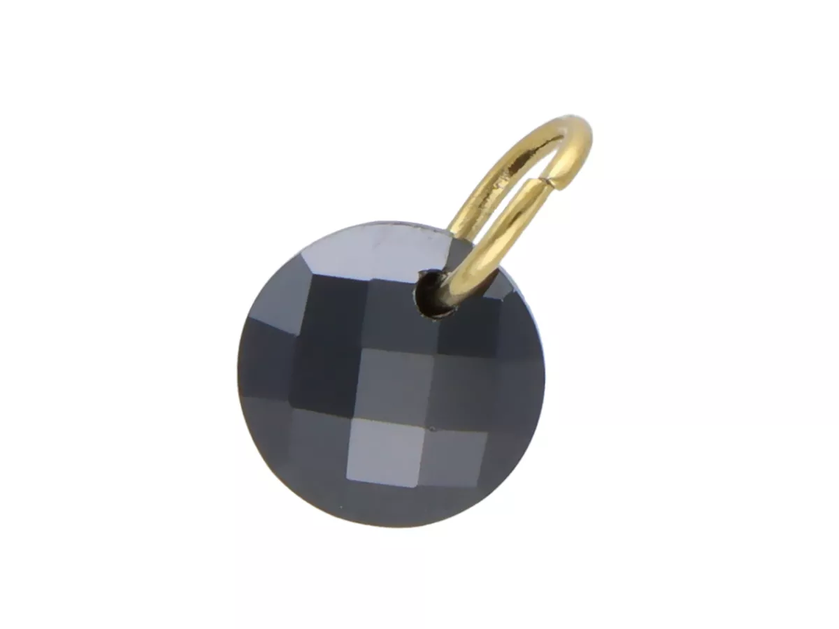 P5L27 ZAWIESZKA OZDOBNA Z KRYSZTAŁKÓW I STALI CHIRURGICZNEJ - 1 SZTUKA