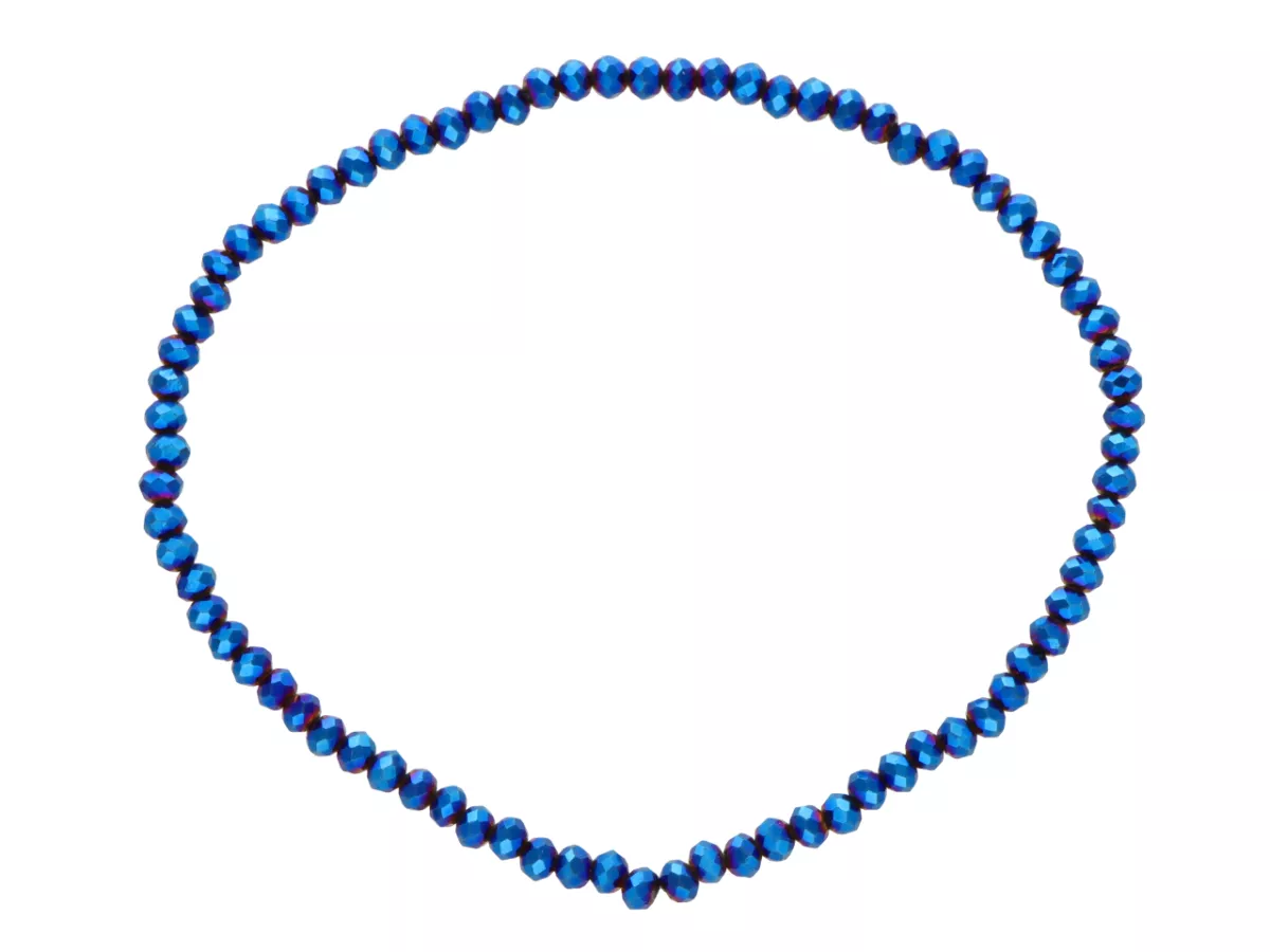 R4B72 BRANSOLETKA KRYSZTAŁKI 2,5 mm NA GUMCE