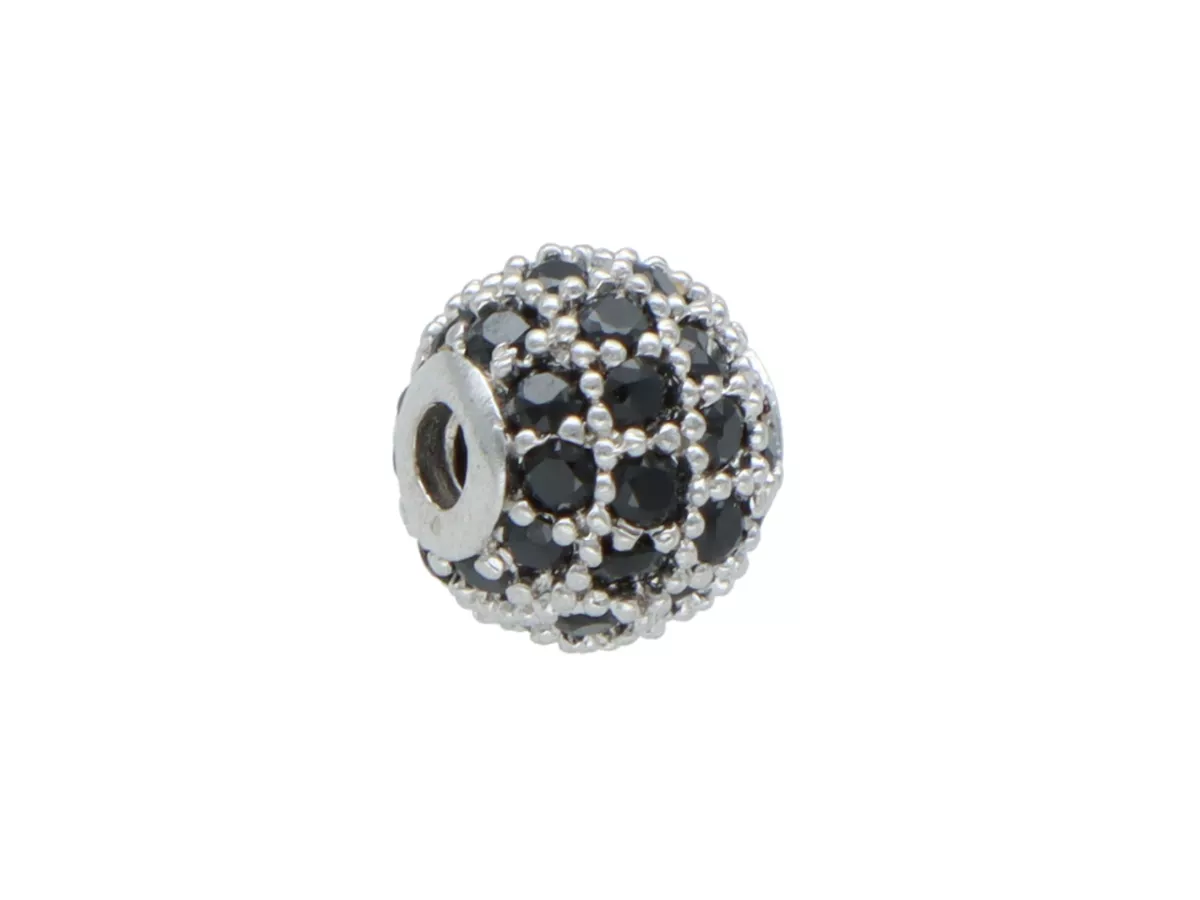 P5L28 PRZEKŁADKA OZDOBNA Z MIEDZI Z CYRKONIAMI - 1 SZTUKA