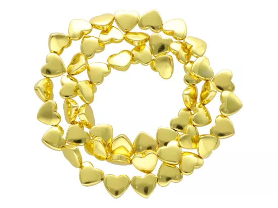 K7F35H HEMATYT SERCE 8/7,3 mm - 5 SZNURÓW - ZESTAW